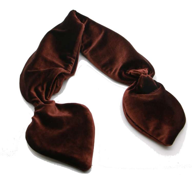 Steckschal braun vintage schlicht